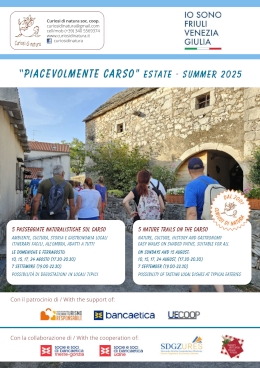 depliant Piacevolmente Carso estate 2025