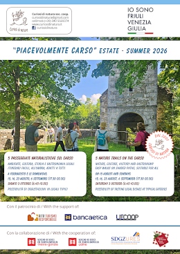 depliant Piacevolmente Carso estate 2026